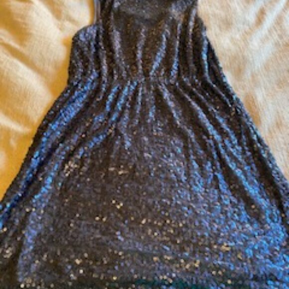 Blue Sequin J-Crew Dress - Picture 3 of 4